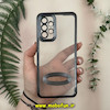 قاب گوشی Galaxy A33 سامسونگ طرح الکتروپلیتینگ ژله ای شفاف اورجینال طرح مگ سیف محافظ لنز دار مشکی کد 13597