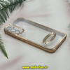 قاب گوشی Galaxy A34 سامسونگ طرح الکتروپلیتینگ ژله ای شفاف اورجینال طرح مگ سیف محافظ لنز دار رزگلد کد 13599