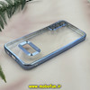 قاب گوشی Galaxy A34 سامسونگ طرح الکتروپلیتینگ ژله ای شفاف اورجینال طرح مگ سیف محافظ لنز دار آبی کد 13600
