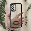 قاب گوشی Galaxy A52 4G - Galaxy A52 5G - Galaxy A52S سامسونگ طرح الکتروپلیتینگ ژله ای شفاف اورجینال طرح مگ سیف محافظ لنز دار مشکی کد 13608