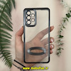 قاب گوشی Galaxy A53 سامسونگ طرح الکتروپلیتینگ ژله ای شفاف اورجینال طرح مگ سیف محافظ لنز دار مشکی کد 13613