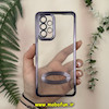 قاب گوشی Galaxy A53 سامسونگ طرح الکتروپلیتینگ ژله ای شفاف اورجینال طرح مگ سیف محافظ لنز دار بنفش کد 13615