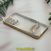 قاب گوشی Galaxy A53 سامسونگ طرح الکتروپلیتینگ ژله ای شفاف اورجینال طرح مگ سیف محافظ لنز دار رزگلد کد 13617