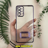 قاب گوشی Galaxy A72 سامسونگ طرح الکتروپلیتینگ ژله ای شفاف اورجینال طرح مگ سیف محافظ لنز دار بنفش کد 13620