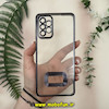 قاب گوشی Galaxy A72 سامسونگ طرح الکتروپلیتینگ ژله ای شفاف اورجینال طرح مگ سیف محافظ لنز دار مشکی کد 13622