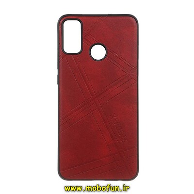 قاب گوشی Honor 8X آنر طرح ژله ای چرمی ساده REMAX زرشکی کد 23632