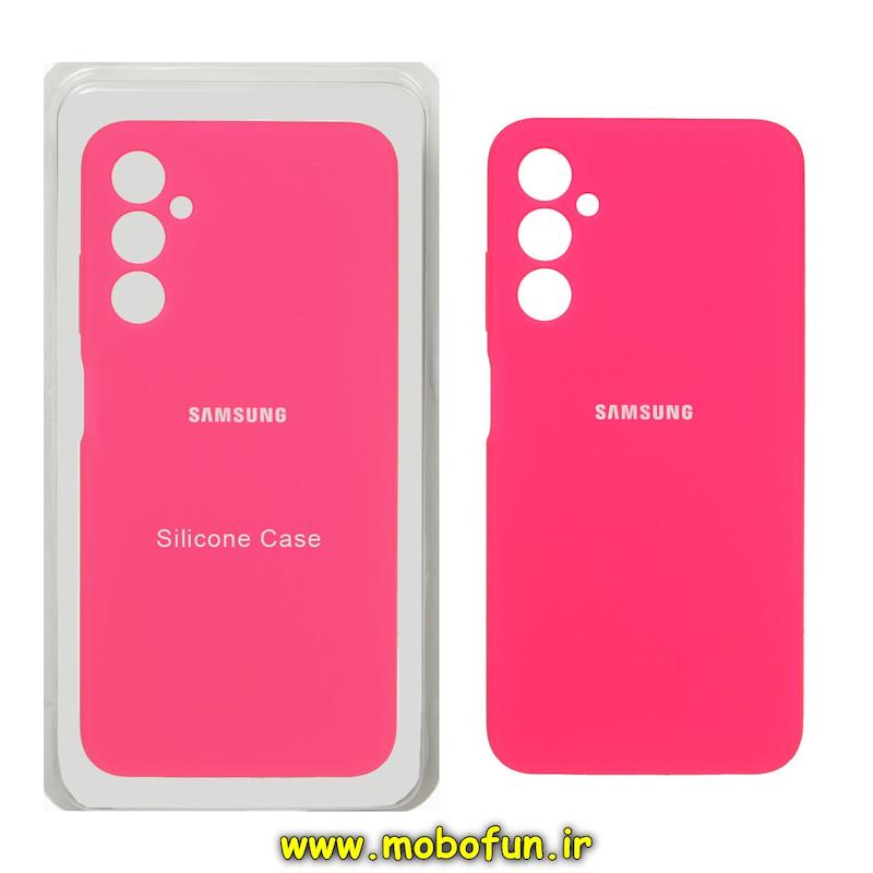 قاب گوشی Galaxy A05S سامسونگ سیلیکونی اورجینال پاک کنی درجه یک زیربسته محافظ لنز دار صورتی فانتزی کد 23699