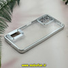 قاب گوشی Poco X5 - Redmi Note 12 5G شیائومی طرح الکتروپلیتینگ ژله ای شفاف اورجینال طرح مگ سیف محافظ لنز دار نقره ای کد 13675