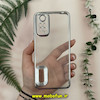 قاب گوشی Redmi Note 11 4G - Redmi Note 11S شیائومی طرح الکتروپلیتینگ ژله ای شفاف اورجینال طرح مگ سیف محافظ لنز دار نقره ای کد 13687