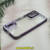 قاب گوشی Redmi Note 11 4G - Redmi Note 11S شیائومی طرح الکتروپلیتینگ ژله ای شفاف اورجینال طرح مگ سیف محافظ لنز دار بنفش کد 13691