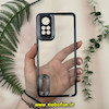 قاب گوشی  Redmi Note 12 Pro 4G شیائومی طرح الکتروپلیتینگ ژله ای شفاف اورجینال طرح مگ سیف محافظ لنز دار مشکی کد 13701