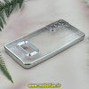 قاب گوشی  Galaxy S21 FE سامسونگ طرح الکتروپلیتینگ ژله ای شفاف اورجینال طرح مگ سیف محافظ لنز دار نقره ای کد 13713