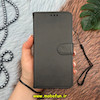 کیف گوشی Xiaomi 12 Lite شیائومی مگنتی طرح چرم کتابی بند آویز دار محافظ لنزدار مشکی کد 14005