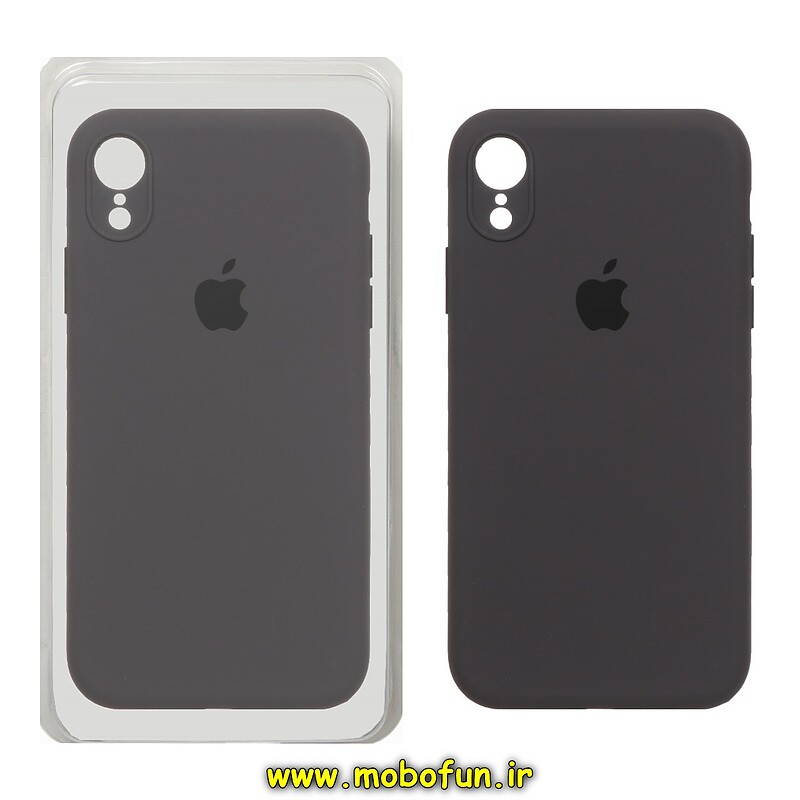 قاب گوشی iPhone XR آیفون سیلیکونی اورجینال پاک کنی درجه یک زیر بسته ذغالی کد 24145