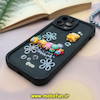 قاب گوشی iPhone 12 Pro Max آیفون طرح سیلیکونی Solid عروسکی برجسته محافظ لنزدار طرح خانواده باب اسفنجی مشکی کد 24370