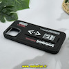 قاب گوشی iPhone 12 Pro Max آیفون چرمی اورجینال CASETIFY کاشن CATION دور سیلیکونی استندشو مشکی کد 13825