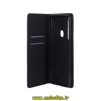 کیف گوشی Galaxy A9 2018 سامسونگ طرح چرم کتابی جاکارتی دار مشکی کد 24412