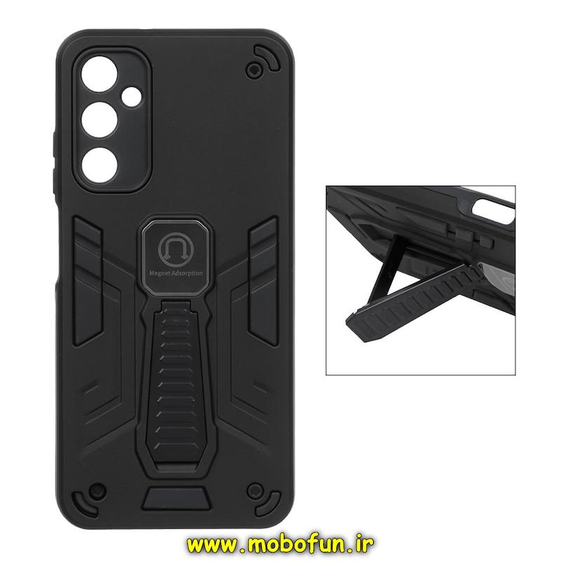 قاب گوشی Galaxy A05S سامسونگ طرح ضد ضربه بتمن Magnet Adsorption هولدر دار محافظ لنز دار مشکی کد 24470