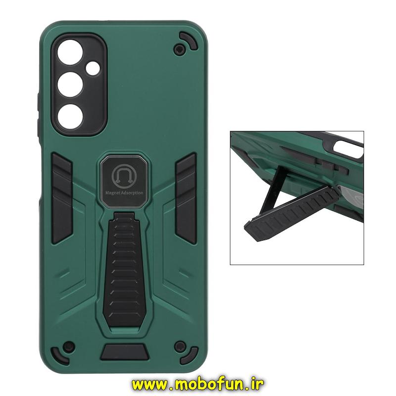 قاب گوشی Galaxy A05S سامسونگ طرح ضد ضربه بتمن Magnet Adsorption هولدر دار محافظ لنز دار سبز کد 24473