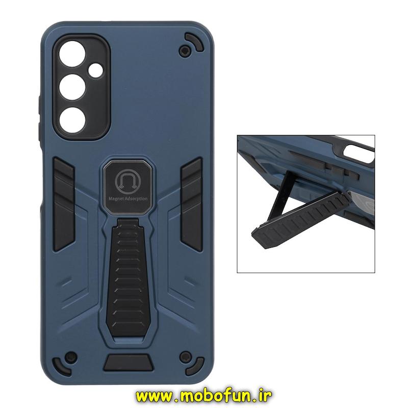 قاب گوشی Galaxy A05S سامسونگ طرح ضد ضربه بتمن Magnet Adsorption هولدر دار محافظ لنز دار سرمه ای کد 24475