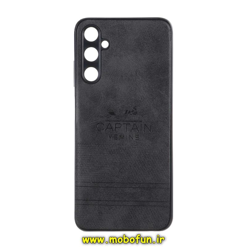 قاب گوشی Galaxy A05S سامسونگ طرح ژله ای چرمی ساده CAPTAIN VEMINS مشکی کد 24829