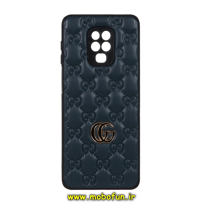 قاب گوشی Redmi Note 9s - Redmi Note 9 Pro شیائومی طرح دار پافر چرمی محافظ لنز دار گوچی GUCCI سبز کد 25066