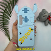 قاب گوشی Galaxy S23 FE سامسونگ سیلیکونی پاک کنی طرح استیج گوش دار Stitch برجسته آبی روشن کد 25218