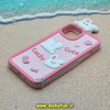قاب گوشی iPhone 13 - iPhone 14 آیفون سیلیکونی پاک کنی طرح خرگوشی LUCKY CUTE کد 25283