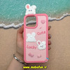 قاب گوشی iPhone 13 Pro Max آیفون سیلیکونی پاک کنی طرح خرگوشی LUCKY CUTE کد 25284