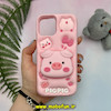 قاب گوشی iPhone 12 - iPhone 12 Pro آیفون سیلیکونی پاک کنی پاپ سوکت دار طرح خوک بامزه PIGPIG کد 25287
