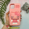 قاب گوشی iPhone 11 Pro Max آیفون سیلیکونی پاک کنی پاپ سوکت دار طرح کیتی Kitty کد 25337