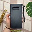 کیف گوشی Galaxy Note 8 سامسونگ مگنتی طرح چرم کتابی بند چرمی سرمه ای کد 14498