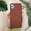 قاب گوشی Galaxy A05 سامسونگ اورجینال چرمی سخت Hard سوزنی محافظ لنزدار قهوه ای کد 14359