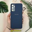 قاب گوشی Galaxy A05S سامسونگ اورجینال چرمی سخت Hard سوزنی محافظ لنزدار سرمه ای کد 14361