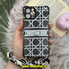 قاب گوشی iPhone 12 Pro آیفون طرح لاکچری بند دار اورجینال دستی CHRISTIAN DIOR محافظ لنز دار کد 25556