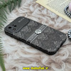 قاب گوشی iPhone 12 آیفون طرح وینتر بلک Winter Black لاکچری گل نقره ای محافظ لنز دار کد 25563