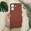 قاب گوشی Redmi 13C - Poco C65 شیائومی اورجینال چرمی سخت Hard سوزنی محافظ لنزدار قهوه ای کد 14422
