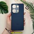 قاب گوشی Redmi Note 13 Pro 4G / Poco M6 Pro 4G شیائومی اورجینال چرمی سخت Hard سوزنی محافظ لنزدار سرمه ای کد 14448
