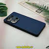 قاب گوشی Redmi Note 13 Pro 4G / Poco M6 Pro 4G شیائومی اورجینال چرمی سخت Hard سوزنی محافظ لنزدار سرمه ای کد 14448