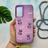 قاب گوشی Galaxy A14 سامسونگ طرح So CooL اورجینال عروسک برجسته خرسی آبنباتی بنفش کد 14240