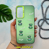 قاب گوشی Galaxy A24 سامسونگ طرح So CooL اورجینال عروسک برجسته خرسی آبنباتی سبز کد 14242