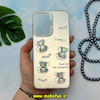قاب گوشی Galaxy A33 سامسونگ طرح So CooL اورجینال عروسک برجسته خرسی آبنباتی نقره ای کد 14249