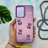 قاب گوشی Galaxy A33 سامسونگ طرح So CooL اورجینال عروسک برجسته خرسی آبنباتی بنفش کد 14250