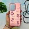 قاب گوشی Galaxy A33 سامسونگ طرح So CooL اورجینال عروسک برجسته خرسی آبنباتی رزگلد کد 14253