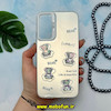 قاب گوشی Galaxy A34 سامسونگ طرح So CooL اورجینال عروسک برجسته خرسی آبنباتی نقره ای کد 14256