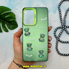 قاب گوشی Galaxy A53 سامسونگ طرح So CooL اورجینال عروسک برجسته خرسی آبنباتی سبز کد 14261