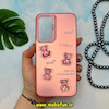 قاب گوشی Galaxy A54 سامسونگ طرح So CooL اورجینال عروسک برجسته خرسی آبنباتی رزگلد کد 14266