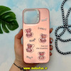قاب گوشی iPhone 15 Pro Max آیفون طرح So CooL اورجینال عروسک برجسته خرسی آبنباتی رزگلد کد 14271