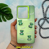 قاب گوشی Redmi Note 13 Pro 4G / Poco M6 Pro 4G / Redmi Note 14S شیائومی طرح So CooL اورجینال عروسک برجسته خرسی آبنباتی سبز کد 14287