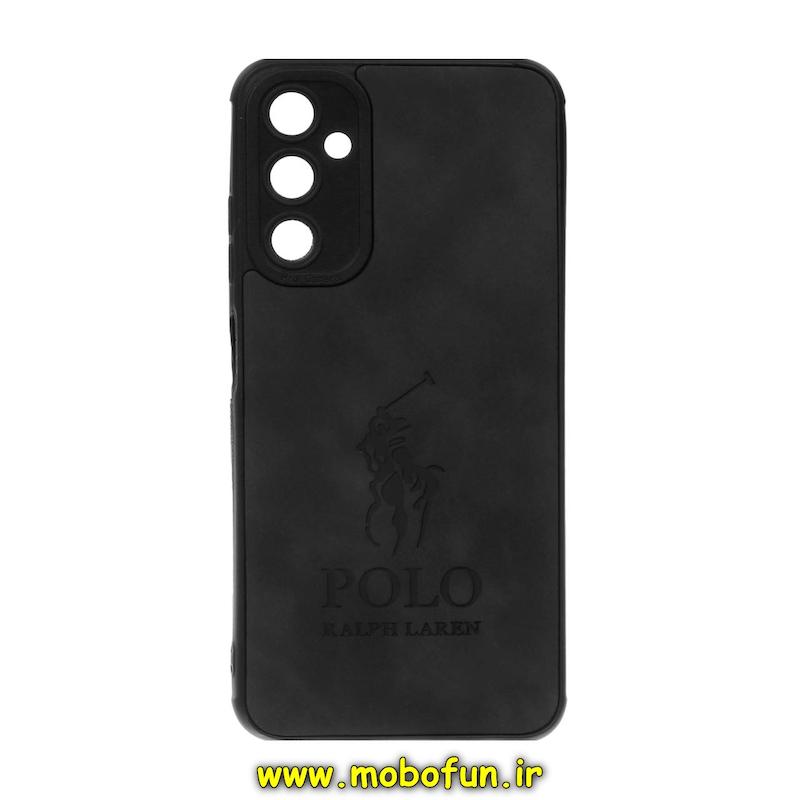 قاب گوشی Galaxy A05S سامسونگ طرح ژله ای چرمی جیر ساده پولو POLO RALPH مشکی کد 25609